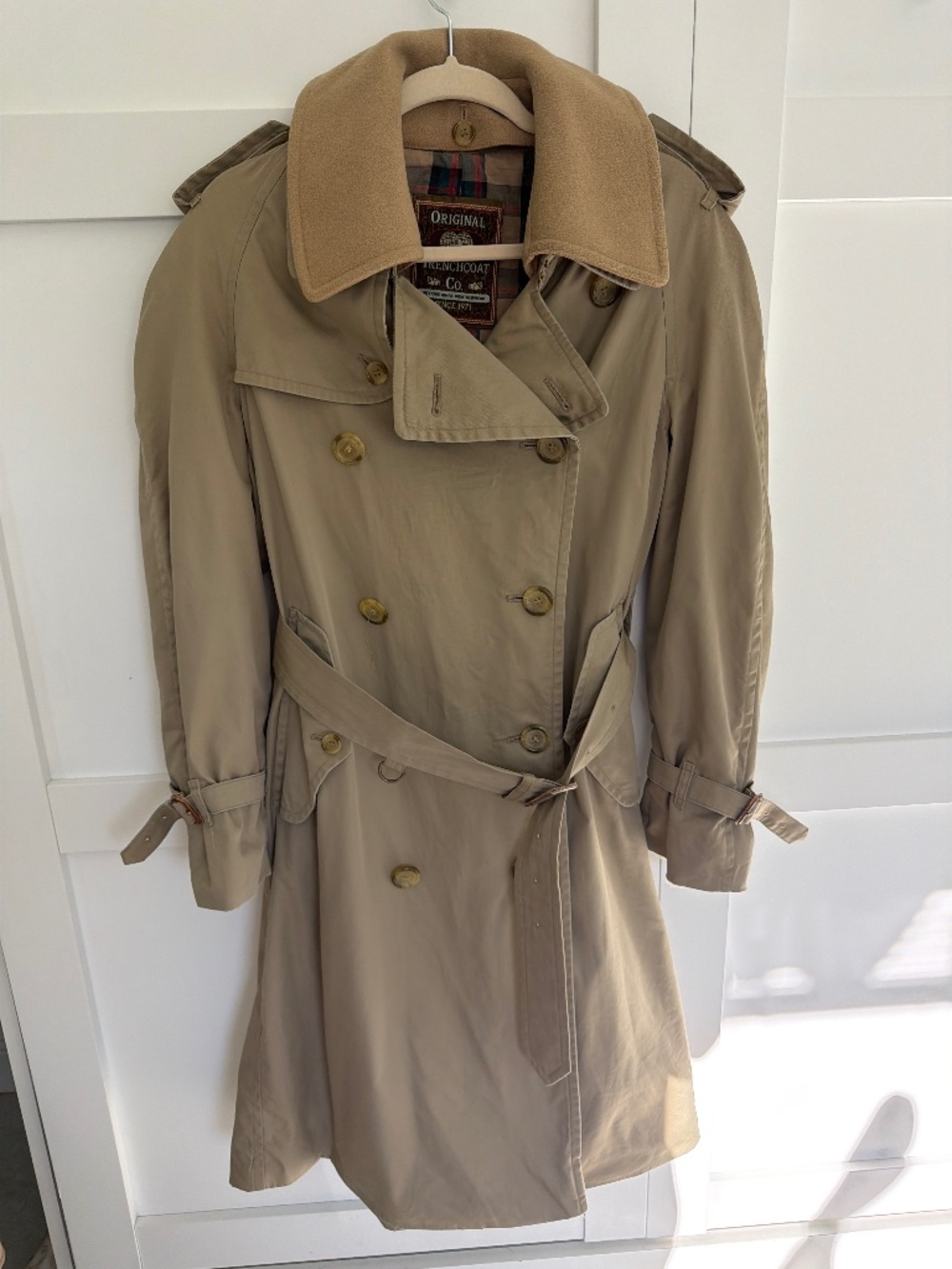 Original Trenchcoat Co. long coat military men’s size 36 S